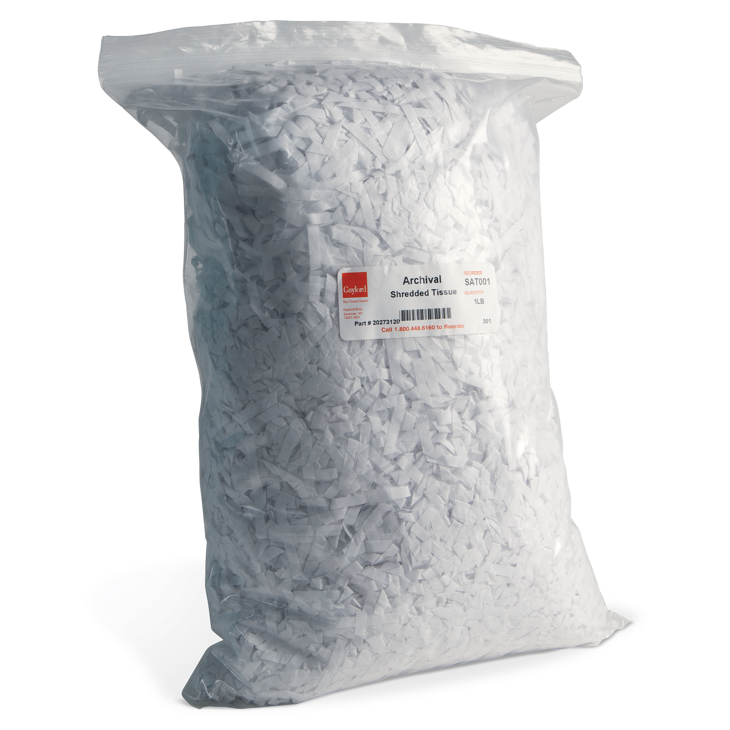 Gaylord Archival® Unbuffered Acid-Free Shredded Tissue